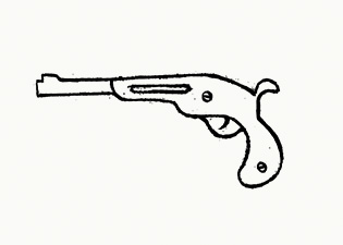 infamis logo pistole